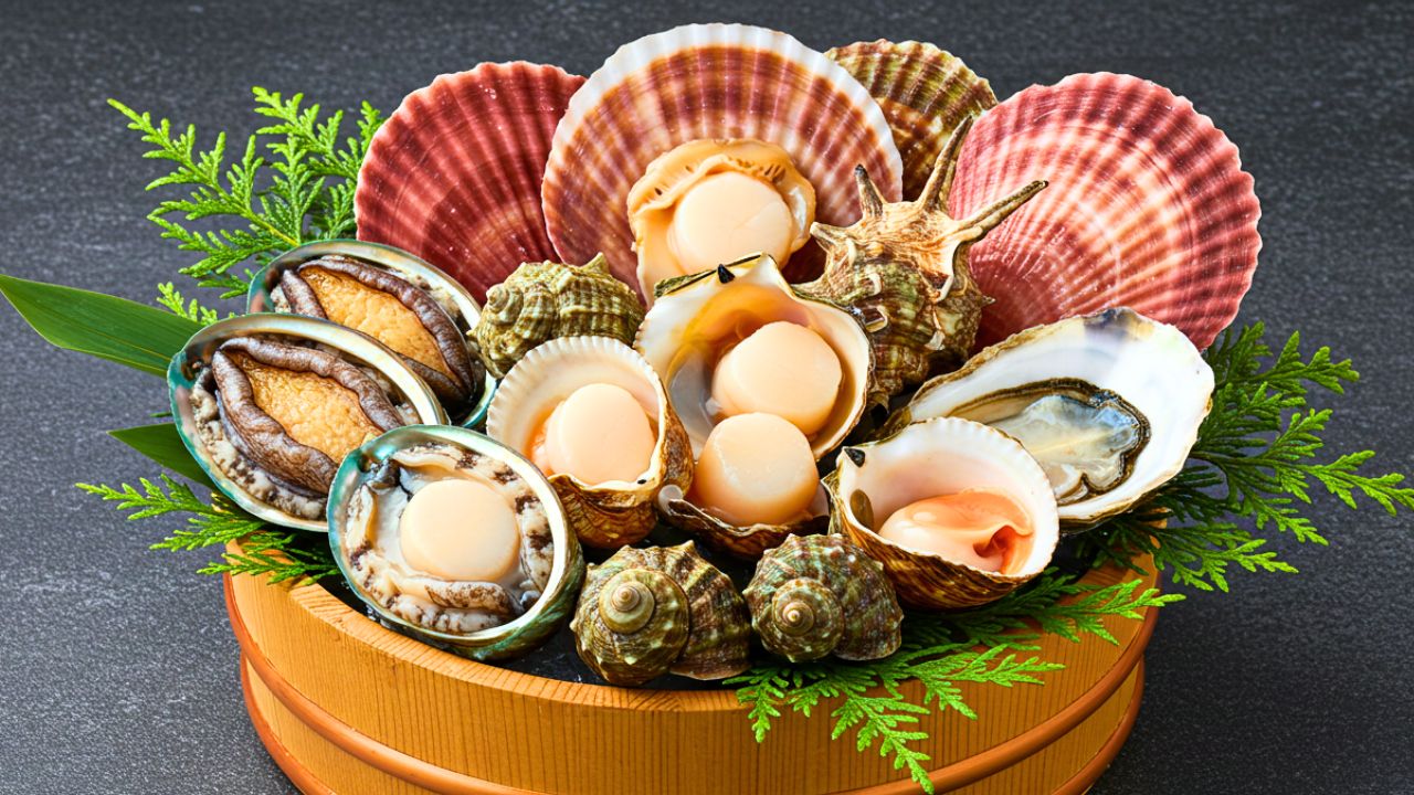 鉄分が多い貝類を使った栄養価の高い料理例。鉄分補給に適した食材としての視覚的アピール。