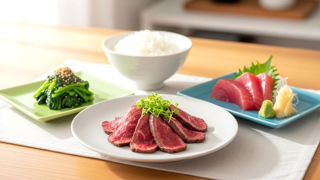 貧血予防のための食事:鉄分補給に効果的な赤身肉や魚、ほうれん草の献立例