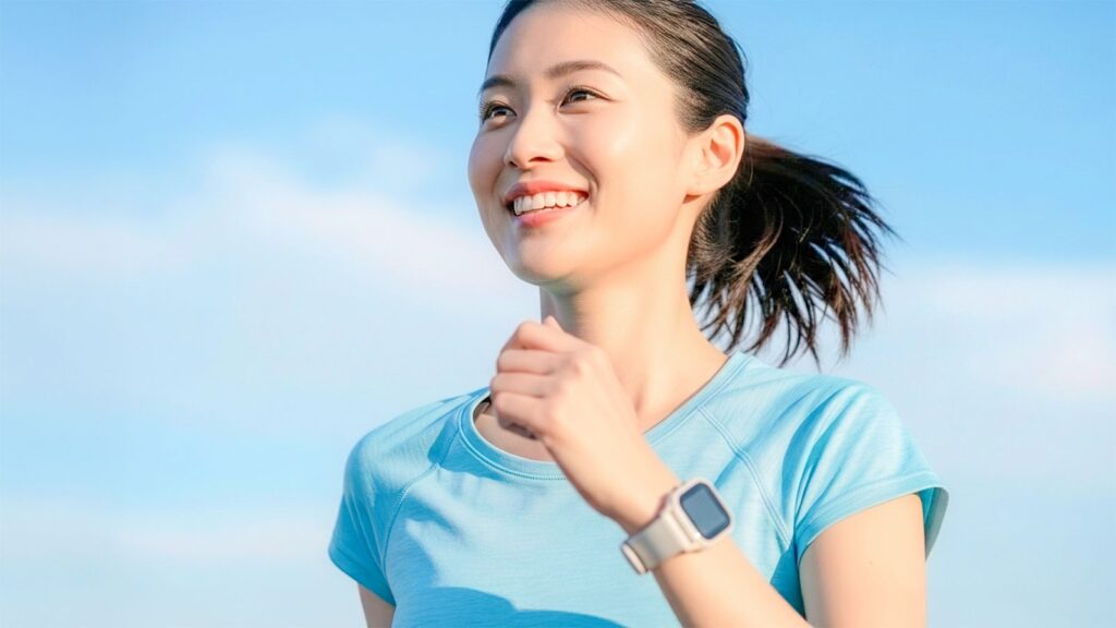 元気にランニングを楽しむ人の姿。運動中の息切れやだるさの原因となる「スポーツ貧血」を解消し、本来のパフォーマンスを取り戻す方法を解説。